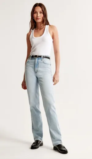 Abercrombie 90s Straight Ultra High-Rise thumbnail 1