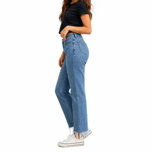 Abercrombie & Fitch Curve Love High Rise 90s Relaxed Jeans 24 Short Frayed Hem thumbnail 3