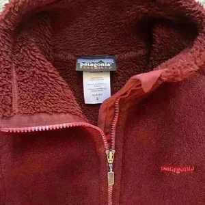 Patagonia Maroon Fleece Zip Up Jacket thumbnail 2