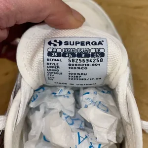 Superga Unisex 2750 Cotu Classic Canvas Lace-up‎ Sneakers Ivory Sz M 4.5/W 6 NWT thumbnail 7