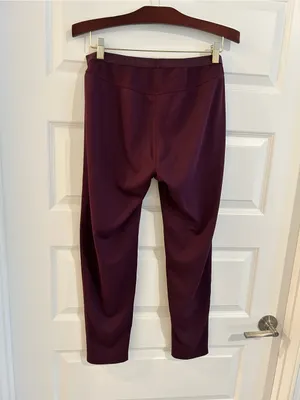 LL Bean Mid Weight Thermal Leggings Burgundy Size M thumbnail 7