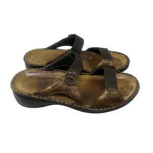 Naot Metallic Bronze Double Strap Comfort Sandals 39 thumbnail 5