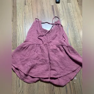 NWT Altar’d state cotton rose tank top small thumbnail 6