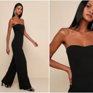 LULU's Sexy Chic Elegant Wedding Special Event Prom Sophisticated Jumpsuit thumbnail 3