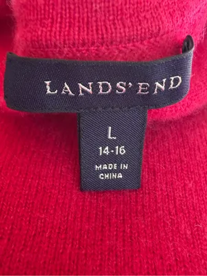 Lands’ End Pink 100% Cashmere Sweater Size Large thumbnail 6
