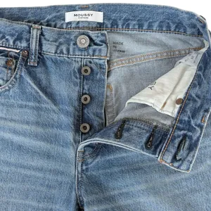 EUC MOUSSY Vintage Straight Leg Button Fly Jeans Size 25 Retail $370.00 thumbnail 3