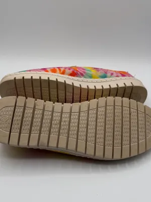 Easy Street Tie Dye Slip On Shoes 6.5W Wide Comfort Wave Colorful Casual thumbnail 6