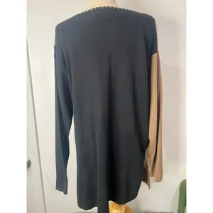 Vintage Marisa Christina Linen Cotton Colorblock Cardigan Small Artisanal Boho thumbnail 7