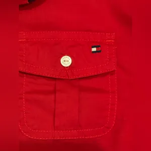 Tommy Hilfiger Red and Black Floral Shirt Size S thumbnail 6
