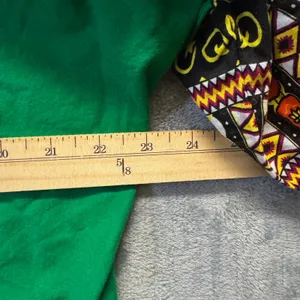 2073 |‎ It Girl African Dashiki Print Cotton Festival Top Green Womens Small thumbnail 3