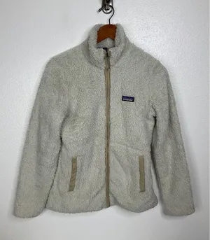 Patagonia Los Gatos Full Zip Fleece‎ Jacket Womens Small Birch White 25210 FA15 thumbnail 1