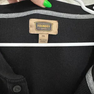 Black Waffle Henley thumbnail 2