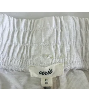 Aerie White Denim Shorts‎ XL High Rise Casual Summer Minimalist Coastal Girl thumbnail 6