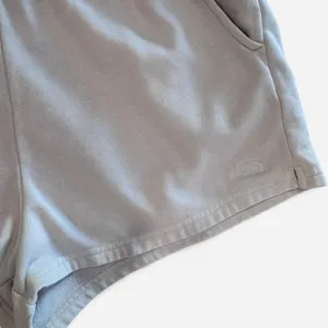 The North Face Cream Fleece Sweat Shorts Size L White Lounge Cozy thumbnail 3