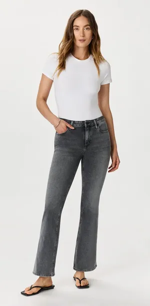 Quince Luna Stretch Flare Jeans Greyed Out Size 29 thumbnail 1