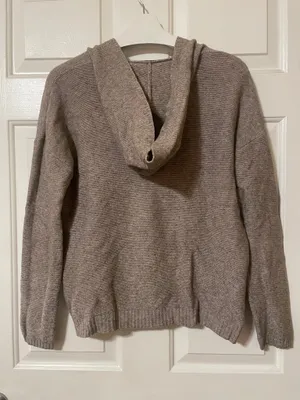 Pinch Taupe V-Neck Hooded Pullover Sweater Size Small thumbnail 8