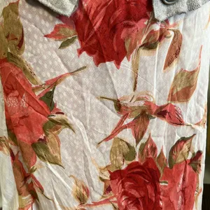 Twyla Blu Floral Maxi Skirt with Red Roses thumbnail 4