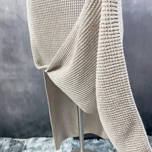 Zara Womens Crochet Knit Dress Small Sleeveless Midi Quiet‎ Luxury Metallic Chic thumbnail 4