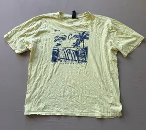 Beachy Santa Cruz Graphic Tee Yellow Size XXL thumbnail 1
