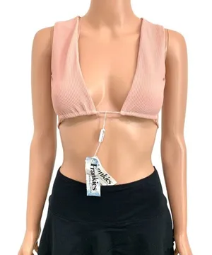 Frankies Bikinis XS Shea ribbed bikini top SW2 3423 thumbnail 1