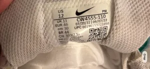 Green and white Nike Sz. 12 athletic or casual running shoes thumbnail 8