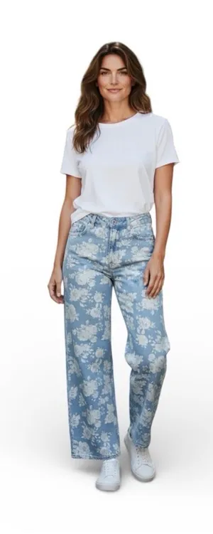 Madden Girl Floral Jeans thumbnail 1