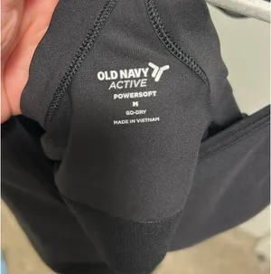 Black Athletic Romper Old Navy thumbnail 3