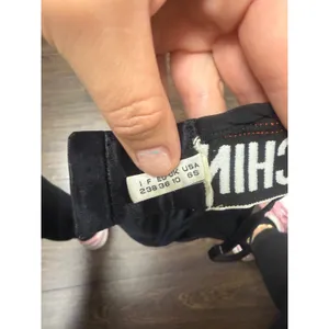 MOSCHINO Underwear Black Logo Band Bralette Bra Vintage Y2K Designer 36 thumbnail 4