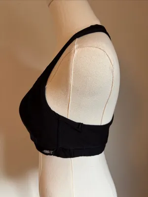 Avia Black Racerback Sports Bra with Wide Straps thumbnail 3