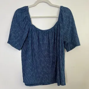 Anthropologie Postmark Square‎ Neck Slight Puff Sleeve Flowy Blouse Size Small thumbnail 6