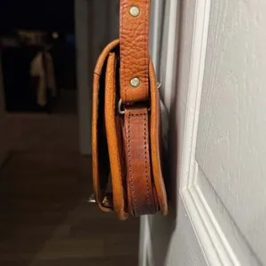 Western Leather Saddle Bag Brown thumbnail 4
