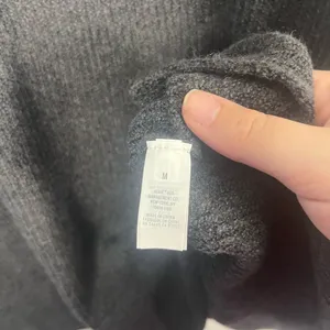 Aerie Women's CozyUp Ribbed Charcoal Sweater medium thumbnail 3
