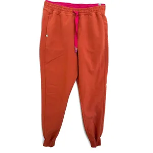 FIGS Mari Skinny Joggers Scrub Pant Terracotta Pink Drawstring size medium thumbnail 2
