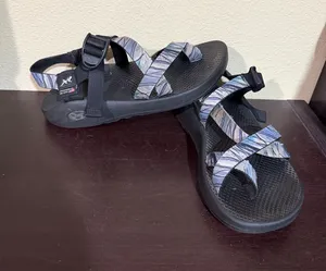 Chacos Z2 Sandals with Blue and Gray Patterned Straps Size M 7 thumbnail 1