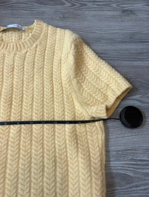 ZARA Yellow Knit Sweater thumbnail 2