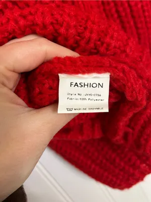 Amazon Red Chunky Knit Button-Front Women's Cardigan Size Large thumbnail 5
