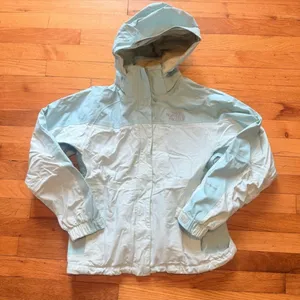 THE NORTH FACE TNF Hyvent‎ Rain Jacket Blue White size XS thumbnail 1