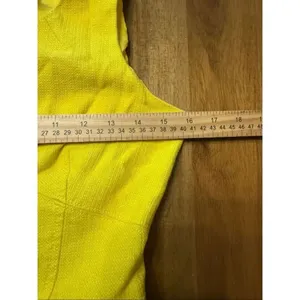 J.Crew Yellow Textured Cotton Dress. Size 2. Sleeveless. Preppy. thumbnail 8