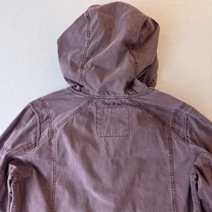American Eagle Hooded Utility Field Jacket Womens XL Purple thumbnail 6
