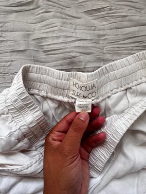 Beige Bralette and White Lace-Trim Sleep Shorts Set thumbnail 4