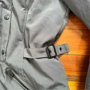 Gray Parka with Faux Fur Hood thumbnail 7