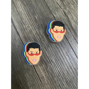 Bad Bunny Glow In Dark Shoe Charms For Crocs Bracelet - 2 Pieces (Variation 11) thumbnail 1