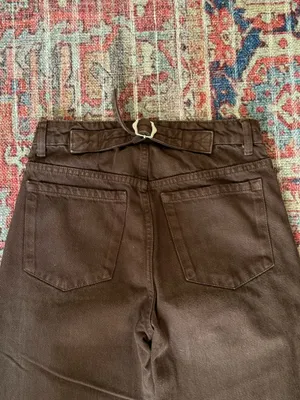 ZARA Brown Jeans High-Rise thumbnail 8