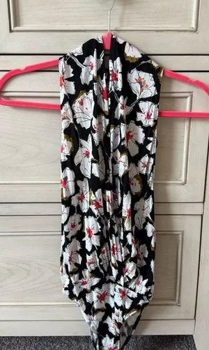 Free People Black Floral Bodysuit thumbnail 1