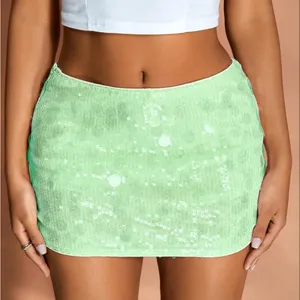 NWT MakeMeChic Sequin Sparkly Y2K‎ Low Rise Micro Skirt - Large thumbnail 3