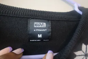 Primark deadpool ugly Christmas sweater in black, red and white size medium. thumbnail 7