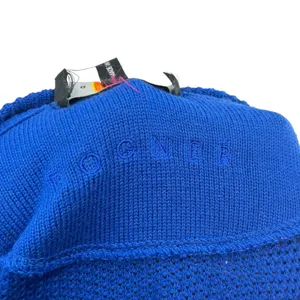 Bogner Vintage Sweater Ribbed‎ Knit Cotton Acrylic Blend Blue Size US 10 thumbnail 10