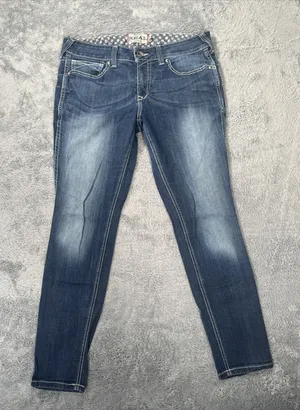 Ariat Real Denim Jeans Women 33R Blue Mid Rise Skinny Ella Stretch Denim Cowgirl thumbnail 1