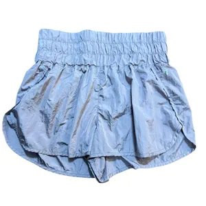Free People FP Movement The Way Home Shorts Sz XL Shimmery Lavender High Waist‎ thumbnail 3