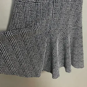 Eliza J. Women Dress 16 Navy Blue White Plaid V-Neck‎ Fit and Flare Sleeveless thumbnail 7